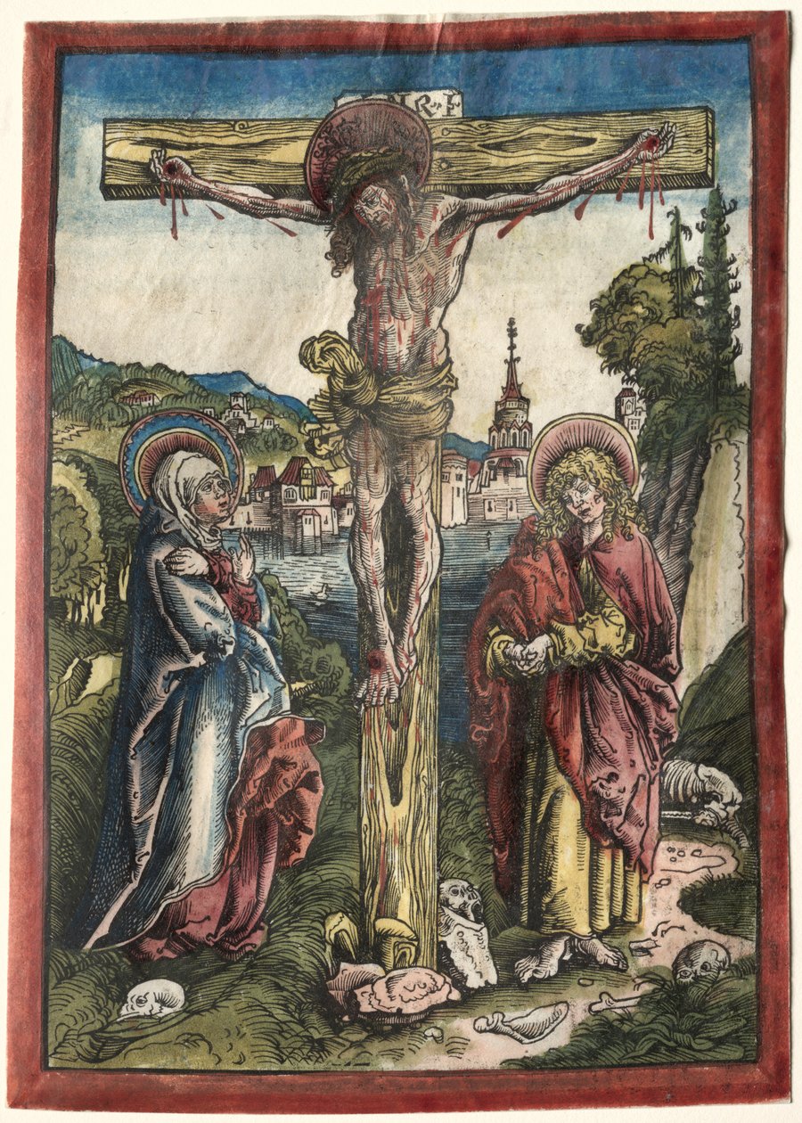 Krisztus a kereszten Szűz és Szent János között, 1503. alkotó: Lucas Cranach the Elder