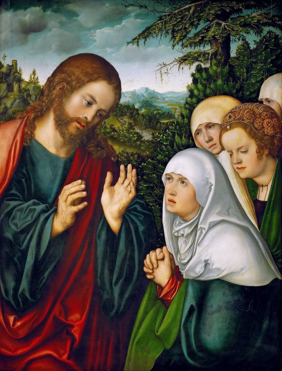 Krisztus búcsút vesz Anyjától alkotó: Lucas Cranach the Elder