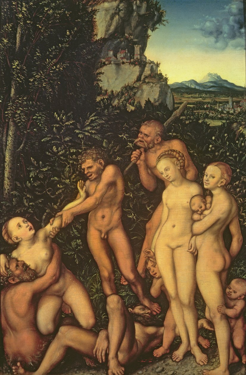 A féltékenység gyümölcsei, 1530 (olaj, fa) alkotó: Lucas Cranach the Elder