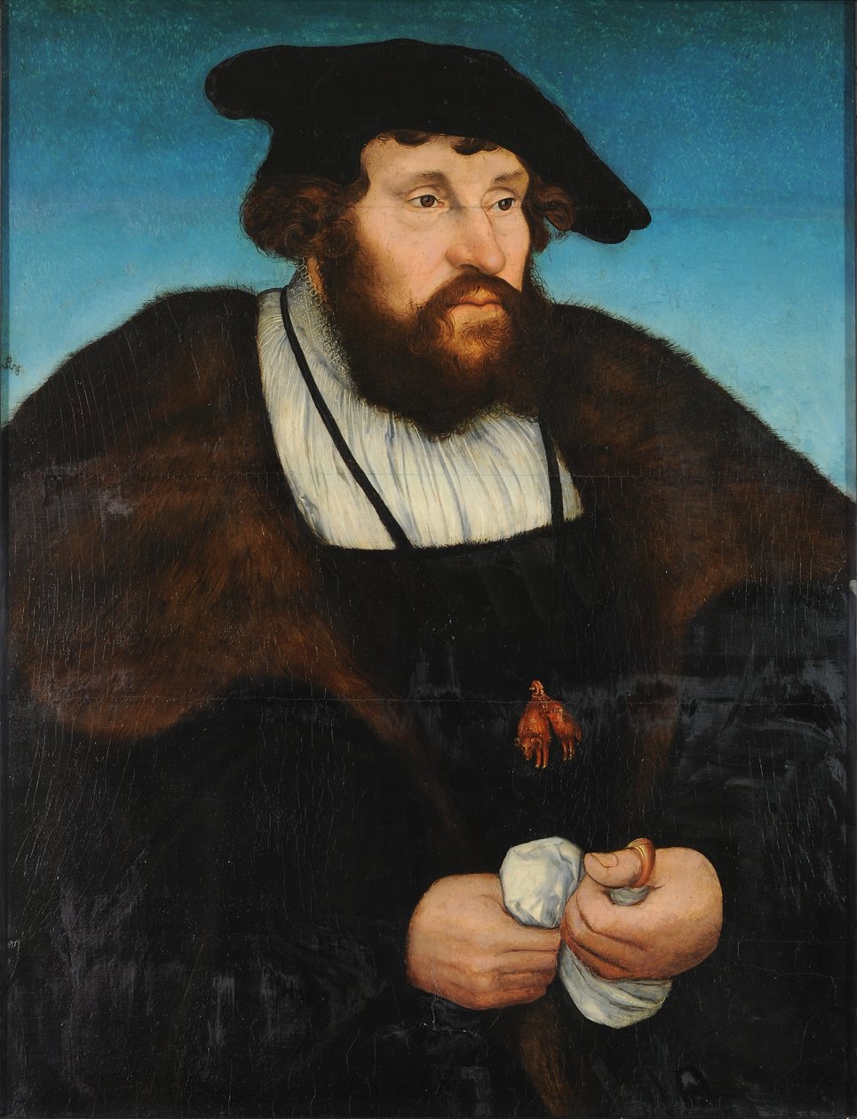 Német: Bildnis Christians II., König von Dänemark II. keresztény dán király portréja alkotó: Lucas Cranach the Elder