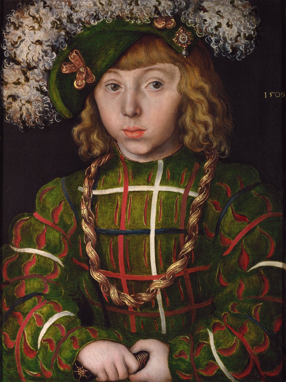 Német: Johann Friedrich I., a nagylelkű portréja Johann Friedrich a nagylelkű portréja alkotó: Lucas Cranach the Elder