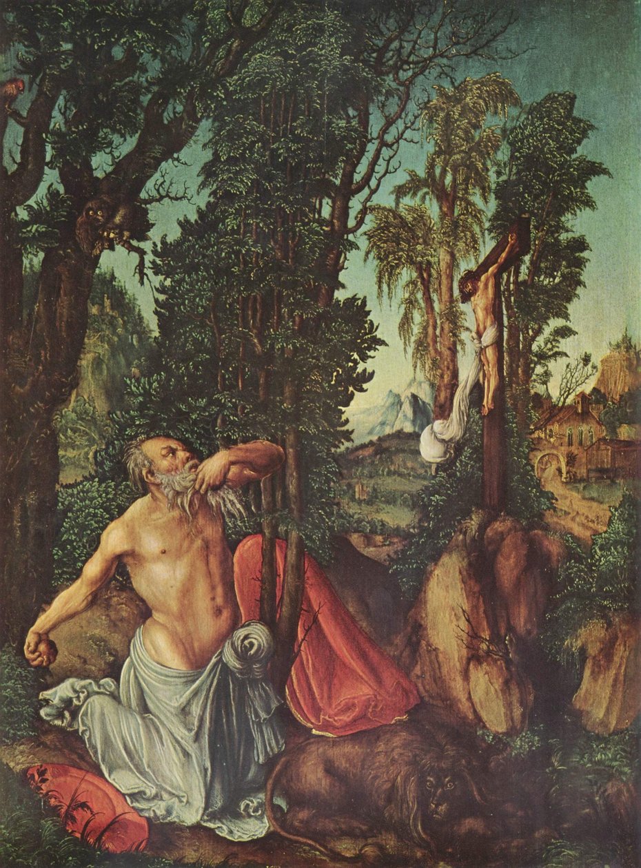 Német: Bűnbánó Szent Jeromos Bűnbánó Szent Jeromos alkotó: Lucas Cranach the Elder