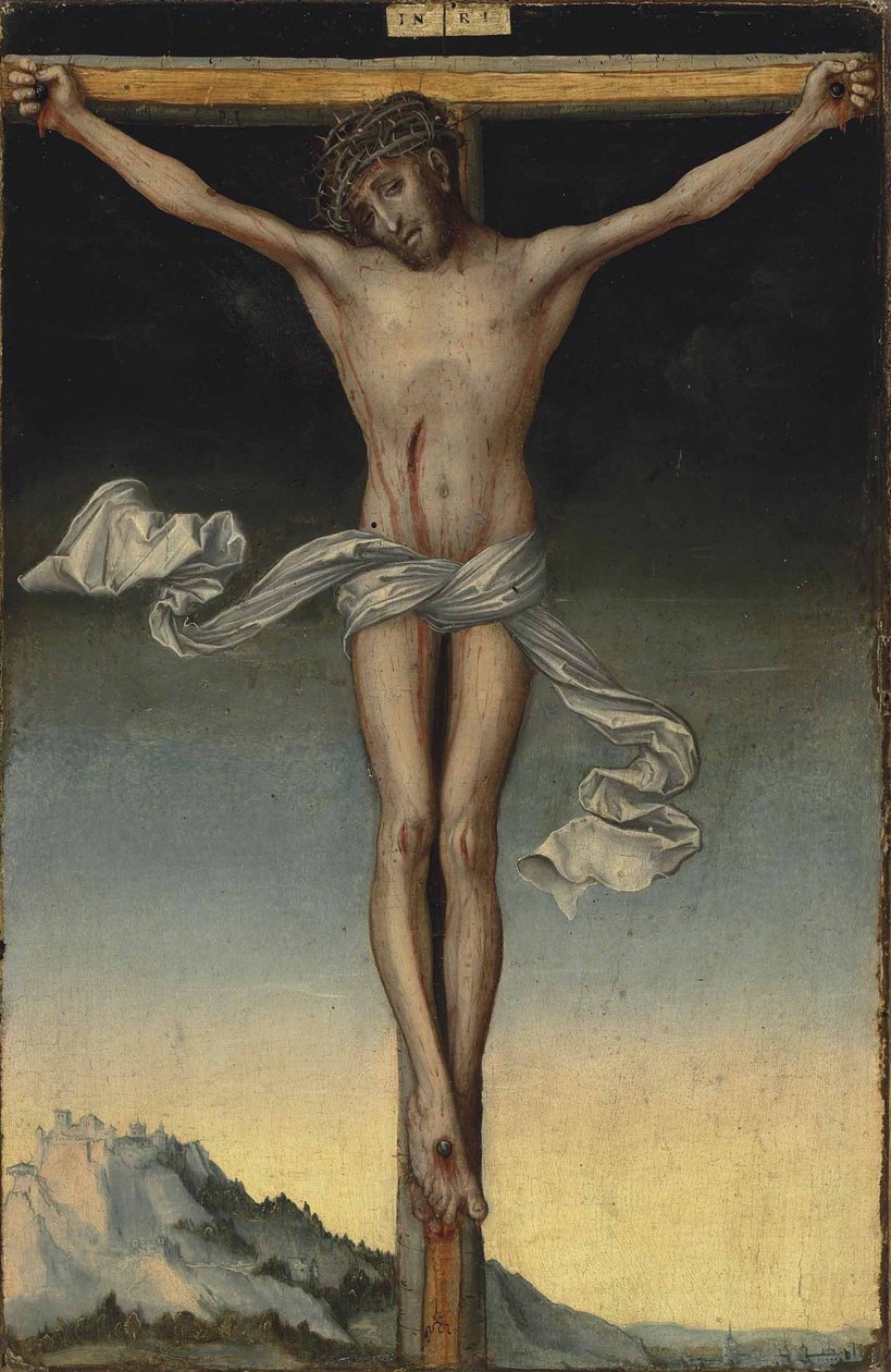 Német: Christus am Kreuz Krisztus a kereszten alkotó: Lucas Cranach the Elder