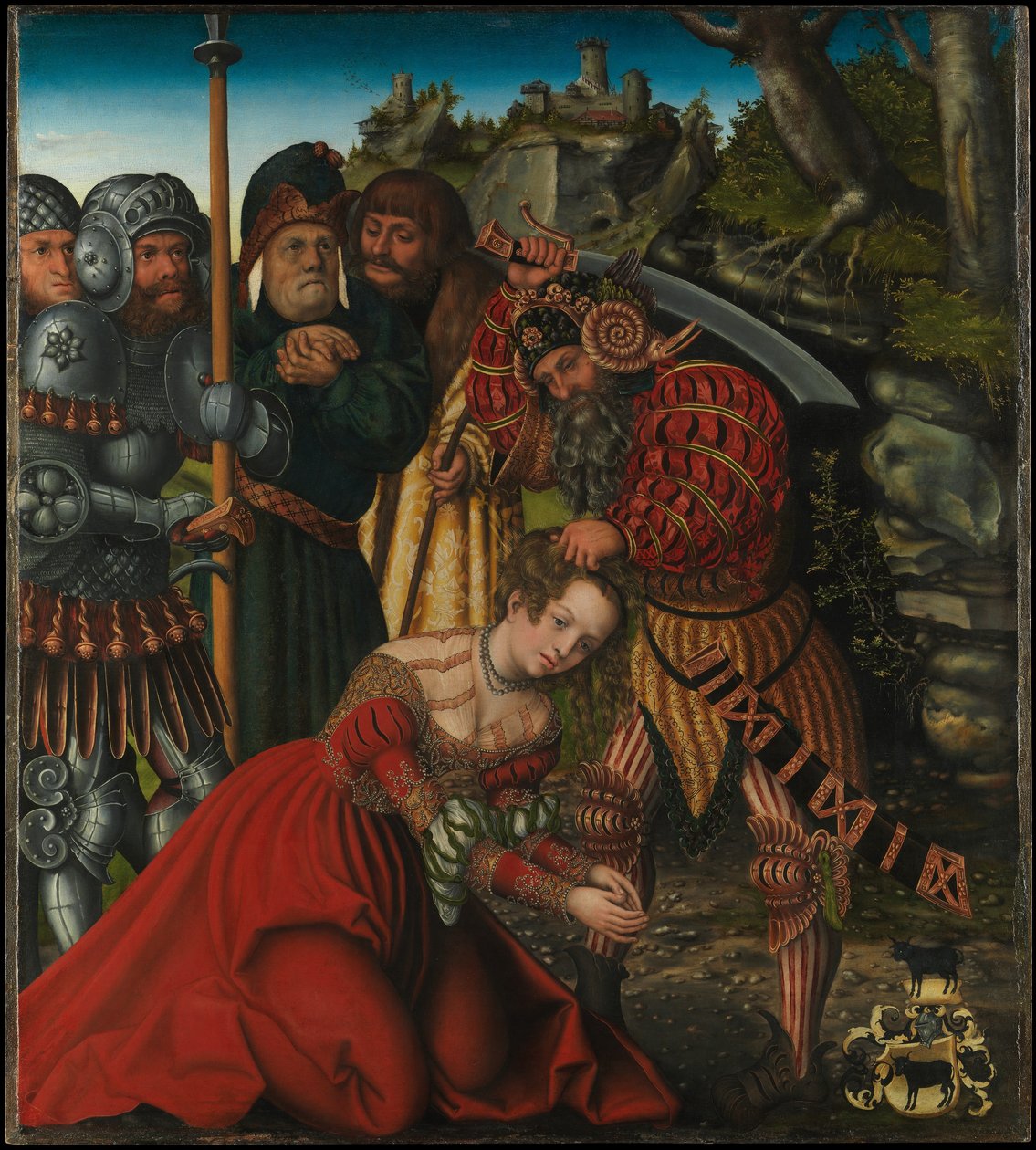 Német: Das Martyrium der Heiligen Barbara Szent Barbara mártíromsága alkotó: Lucas Cranach the Elder