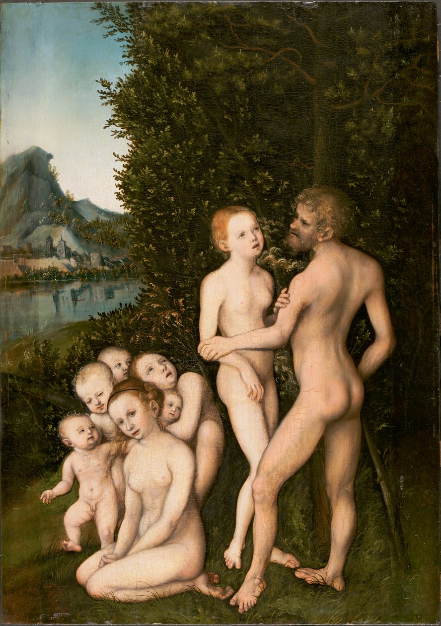 Német: Urzeitliche Menschen Ősemberek alkotó: Lucas Cranach the Elder