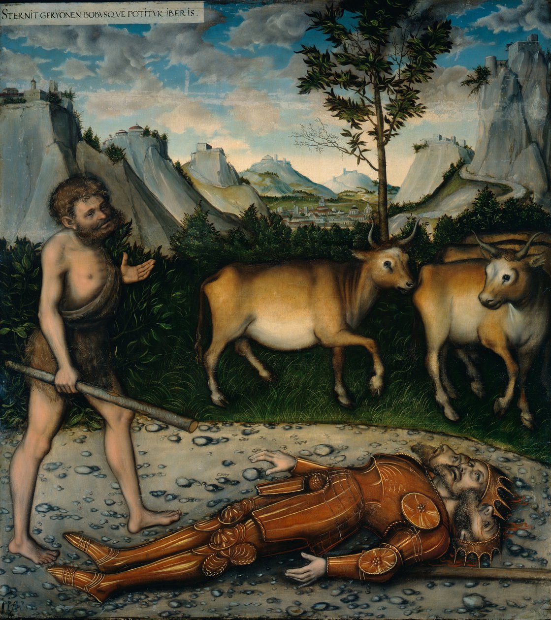 Herkules és a geryonesi szarvasmarha Herkules munkáiból alkotó: Lucas Cranach the Elder