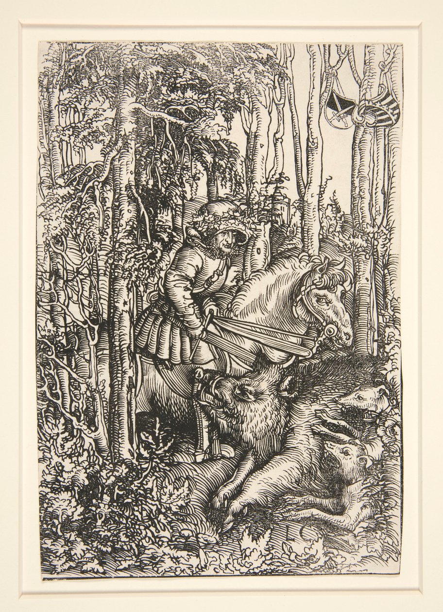 Vadász megöl egy vaddisznót alkotó: Lucas Cranach the Elder