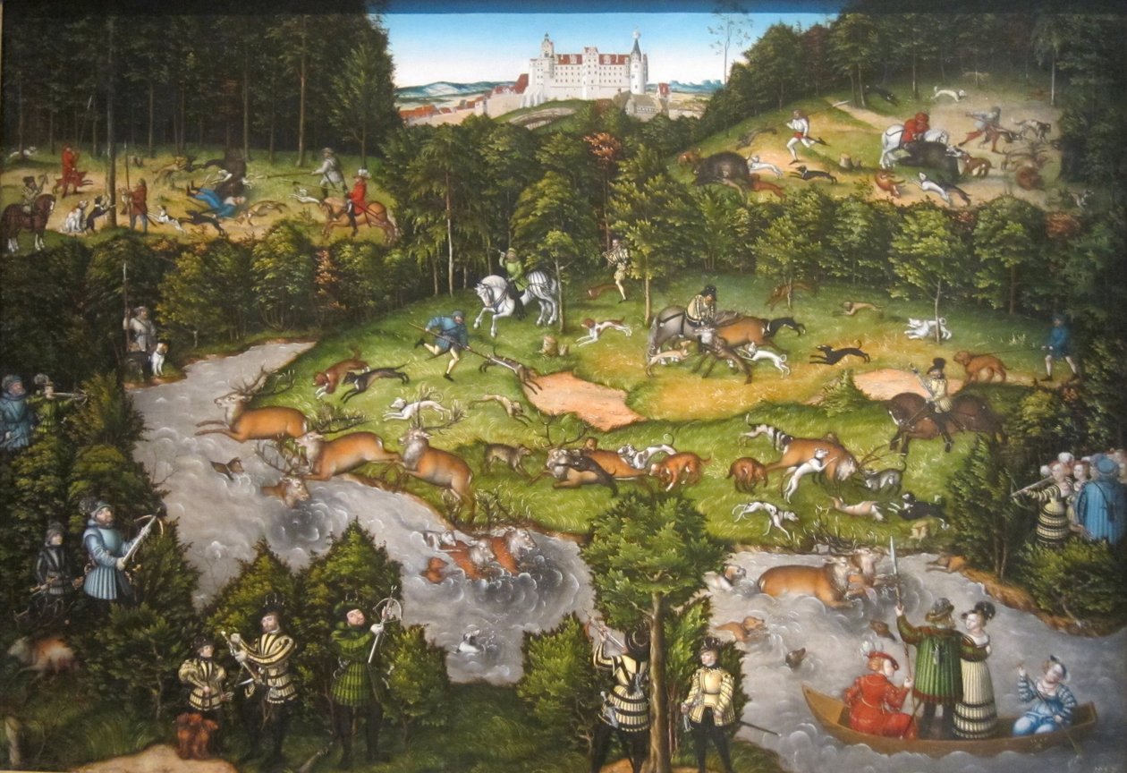 Vadászat Hartenfels kastély közelében alkotó: Lucas Cranach the Elder