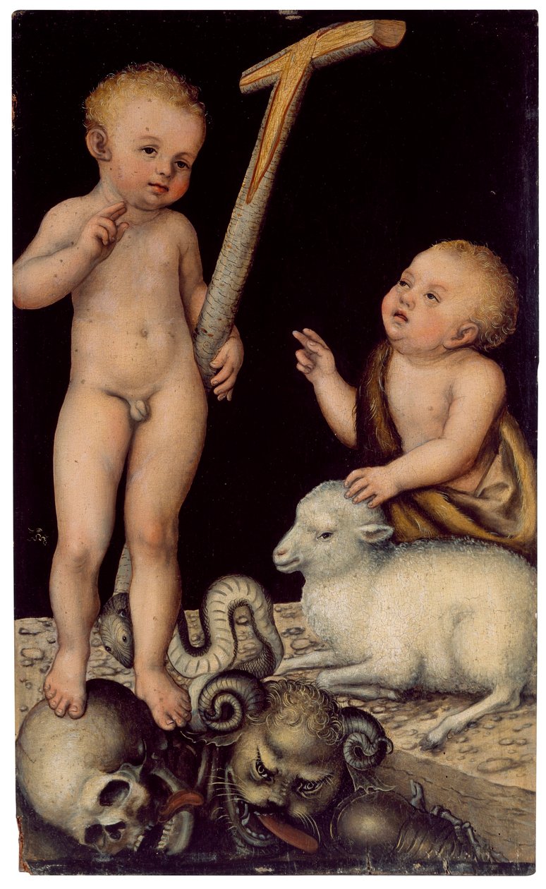 Jézus és Szent János mint fiúk alkotó: Lucas Cranach the Elder