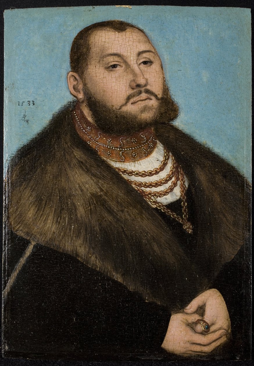 I. János Frigyes szász választófejedelem 1503-1554 alkotó: Lucas Cranach the Elder