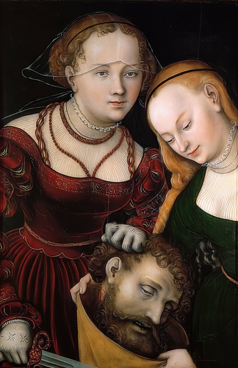 Judit Holofernész fejével és egy szolgával. 1537 után alkotó: Lucas Cranach the Elder