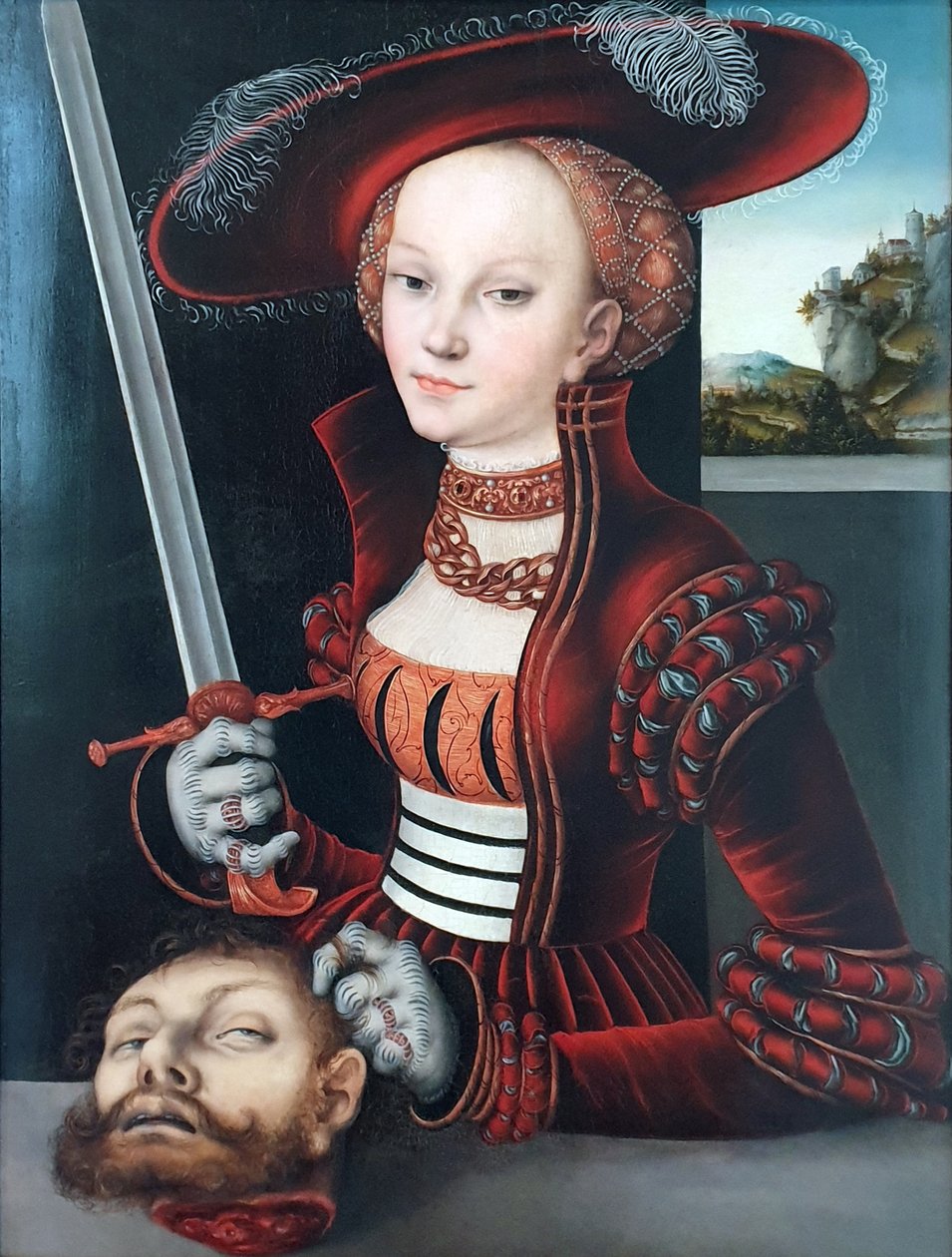 Judit Holofernész fejével. alkotó: Lucas Cranach the Elder