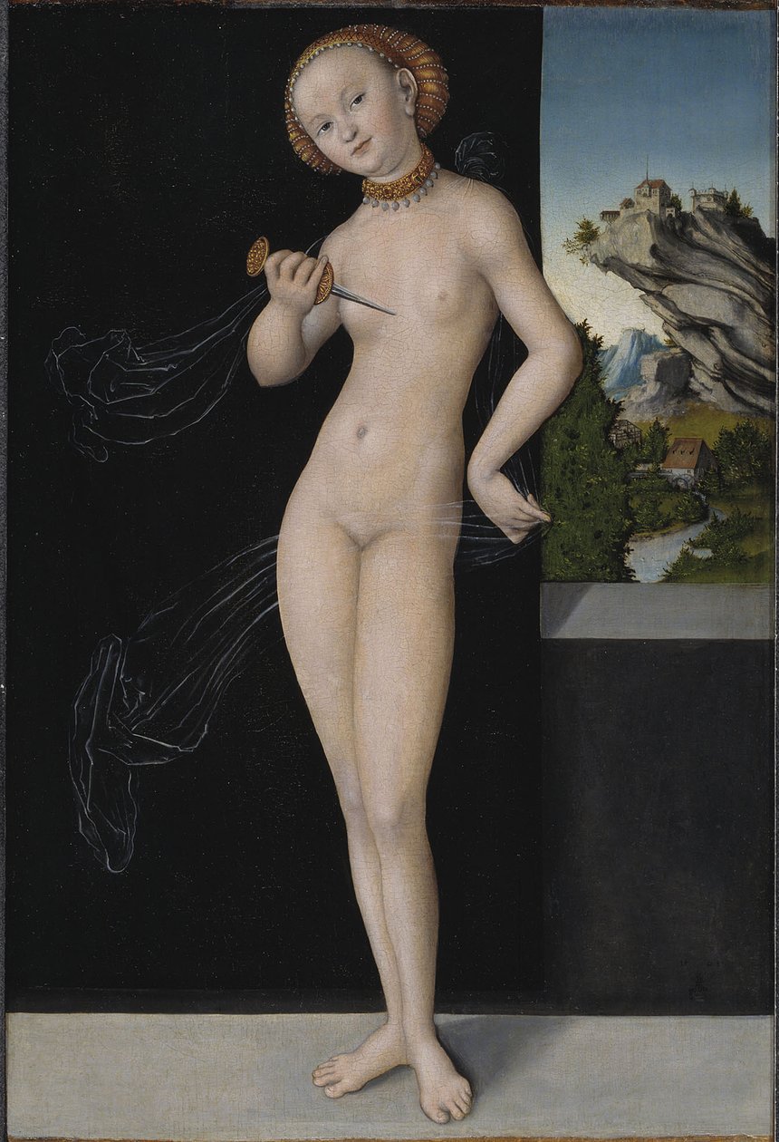 Lukrécia, 1528 alkotó: Lucas Cranach the Elder