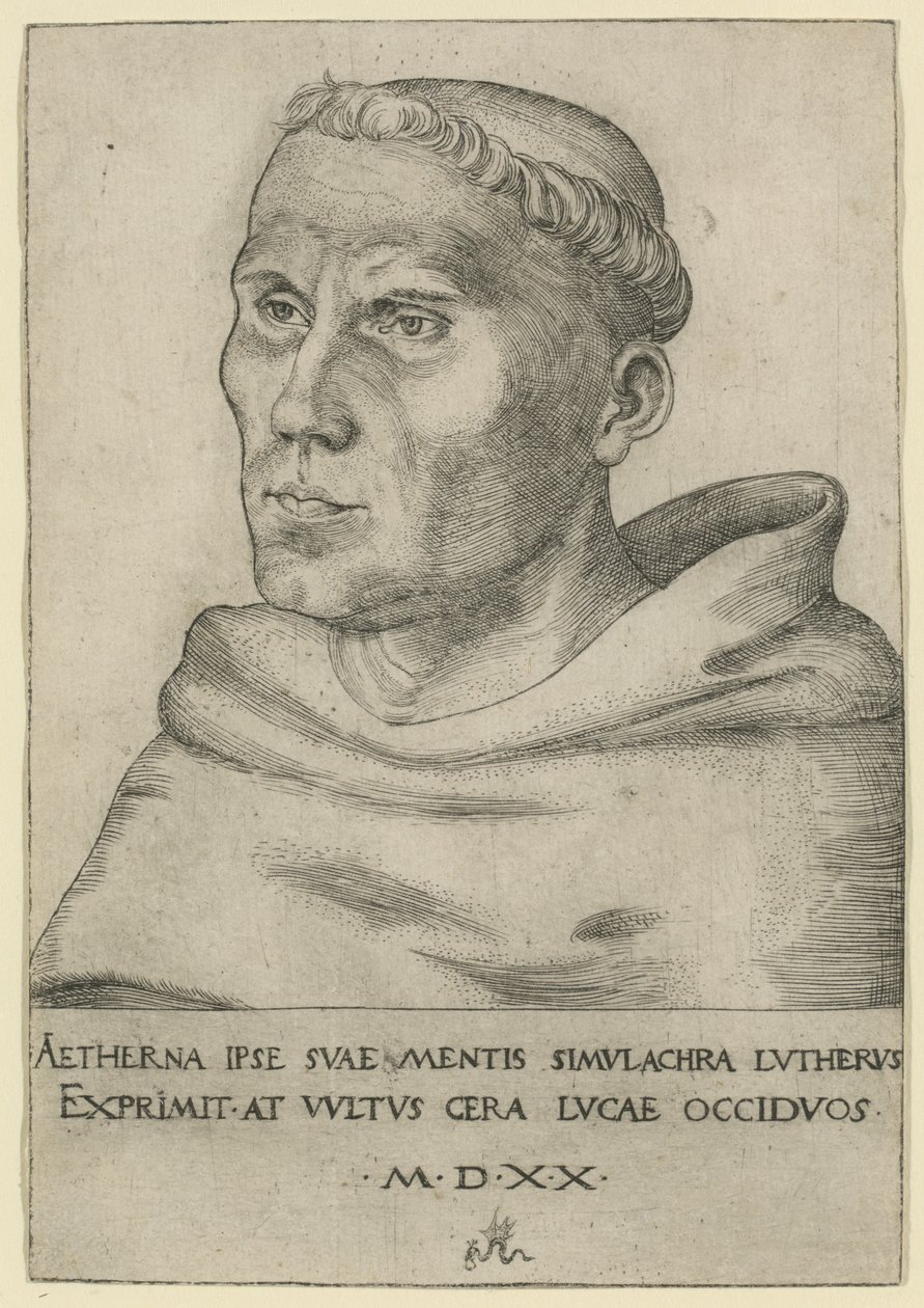 Luther, mint Ágoston-rendi szerzetes alkotó: Lucas Cranach the Elder