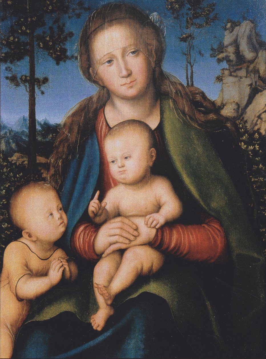 Madonna gyermekkel és San Giovannino alkotó: Lucas Cranach the Elder