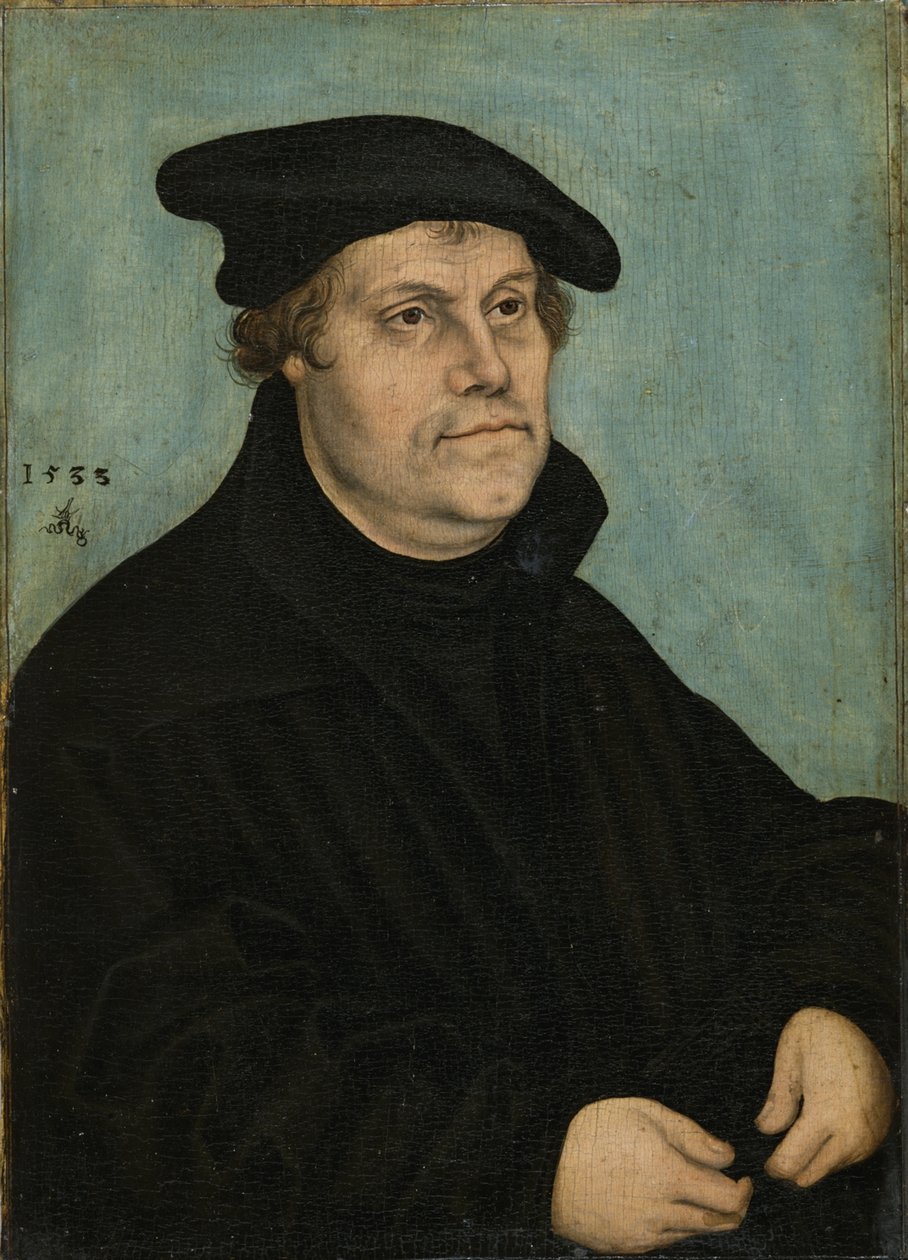 Luther Márton 1483-1546 50 évesen, 1533 alkotó: Lucas Cranach the Elder