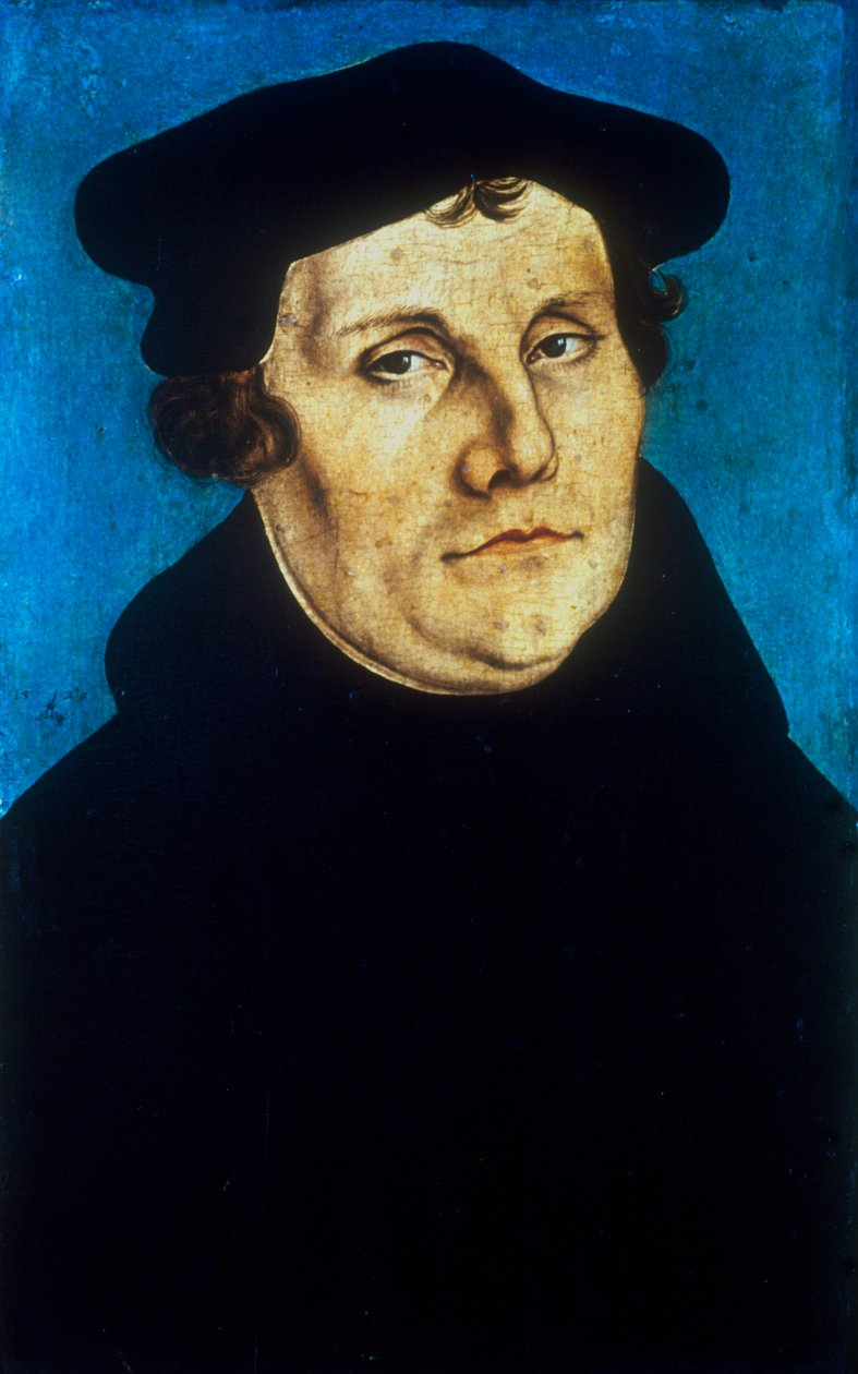 Luther Márton, német protestáns reformátor, 1529 körül alkotó: Lucas Cranach the Elder