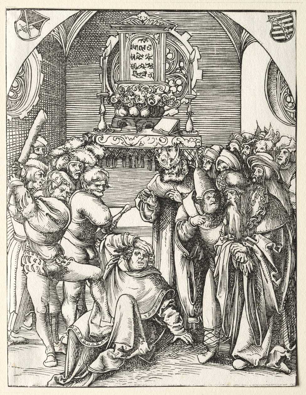 Szent Júdás Tádé mártíromsága. alkotó: Lucas Cranach the Elder