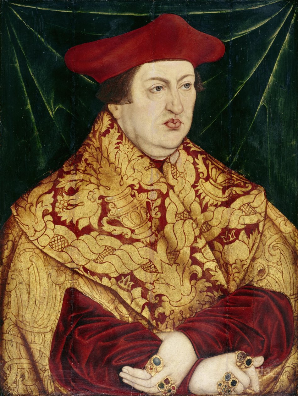 Albrecht brandenburgi bíboros portréja alkotó: Lucas Cranach the Elder