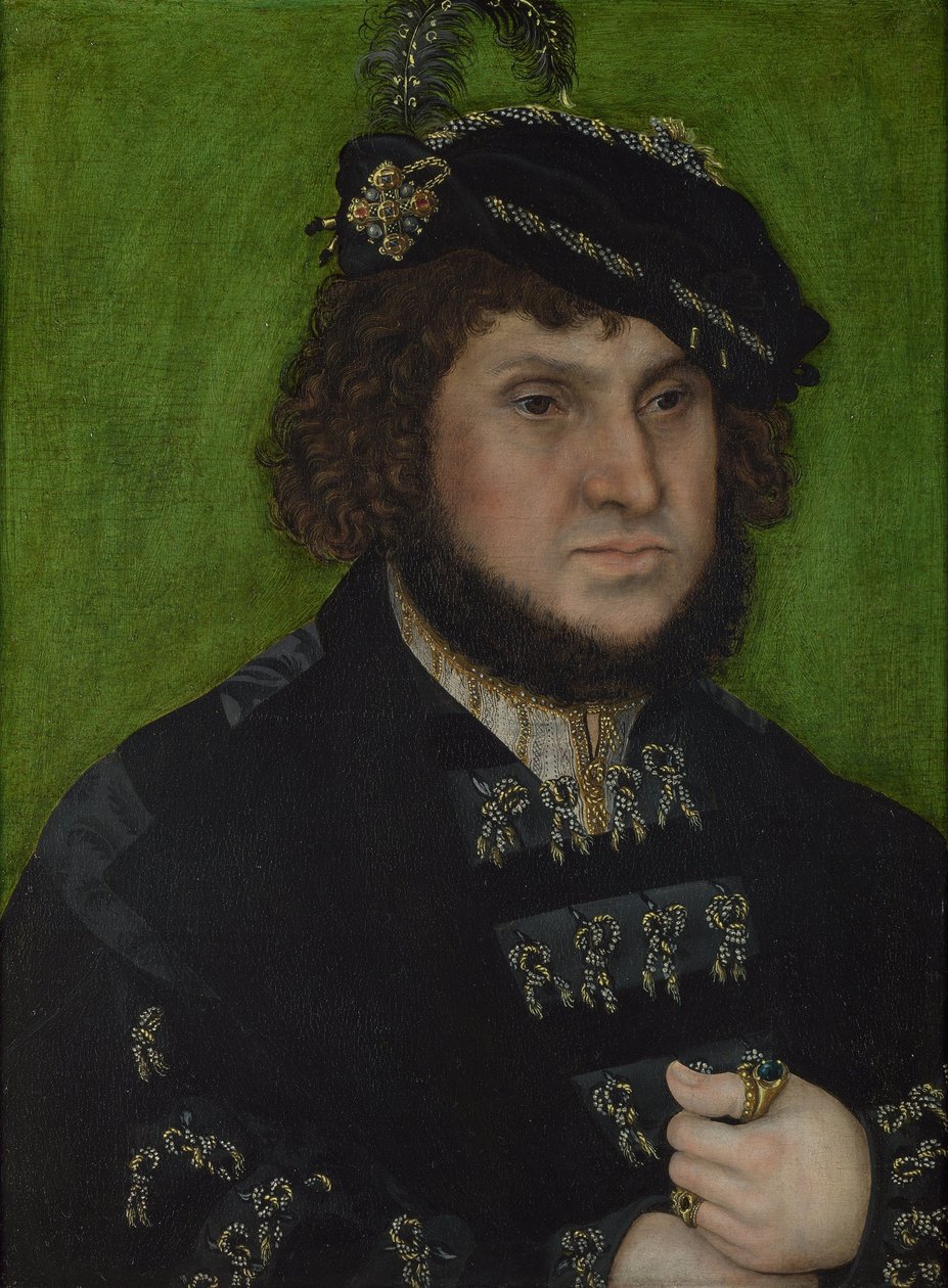 Szász János portréja 1468-1532, 1509 alkotó: Lucas Cranach the Elder