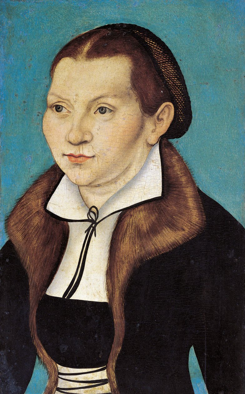 Katharina Luther portréja, született Katharina von Bora 1499-1552, 1529. alkotó: Lucas Cranach the Elder