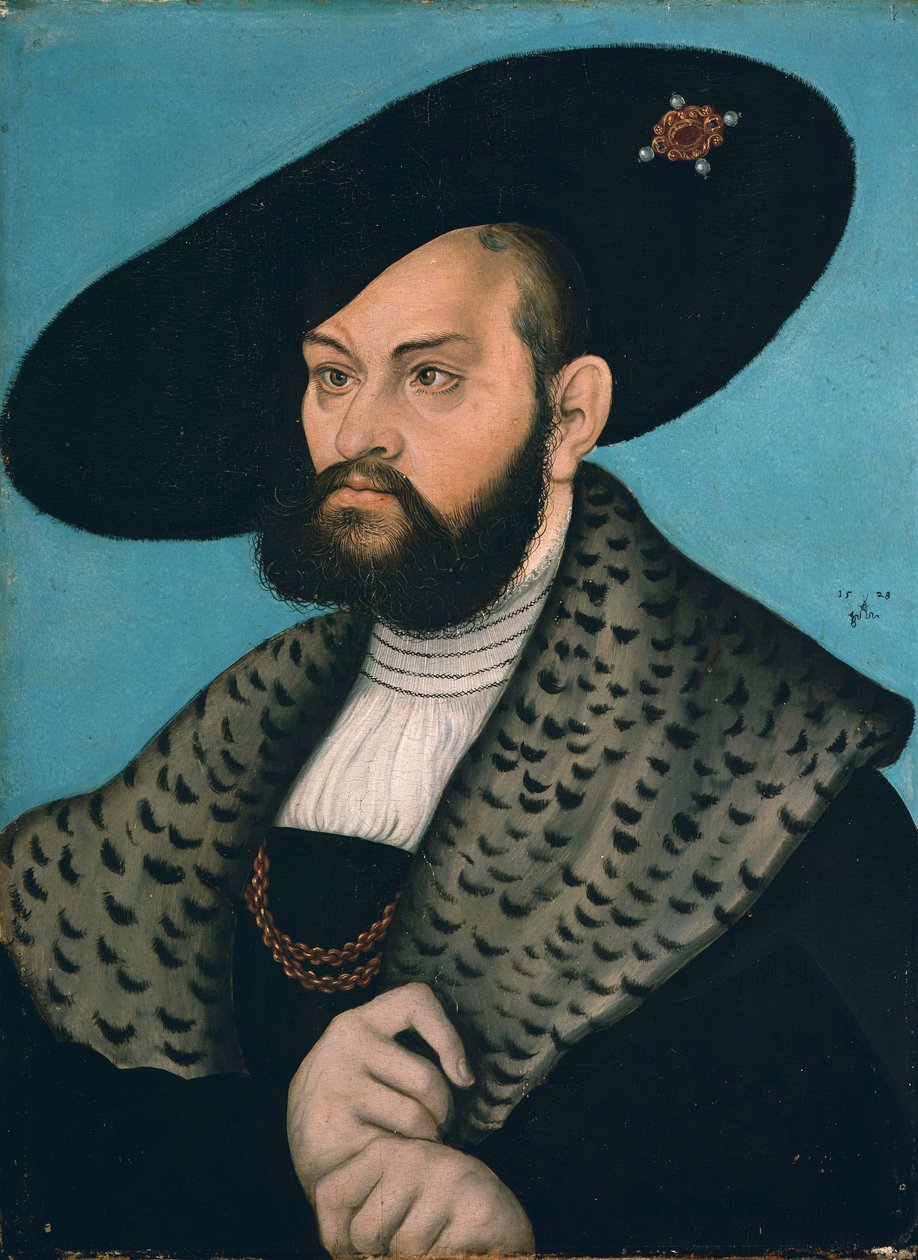 Abrecht brandenburg-ansbachi őrgróf, Poroszország hercegének portréja alkotó: Lucas Cranach the Elder