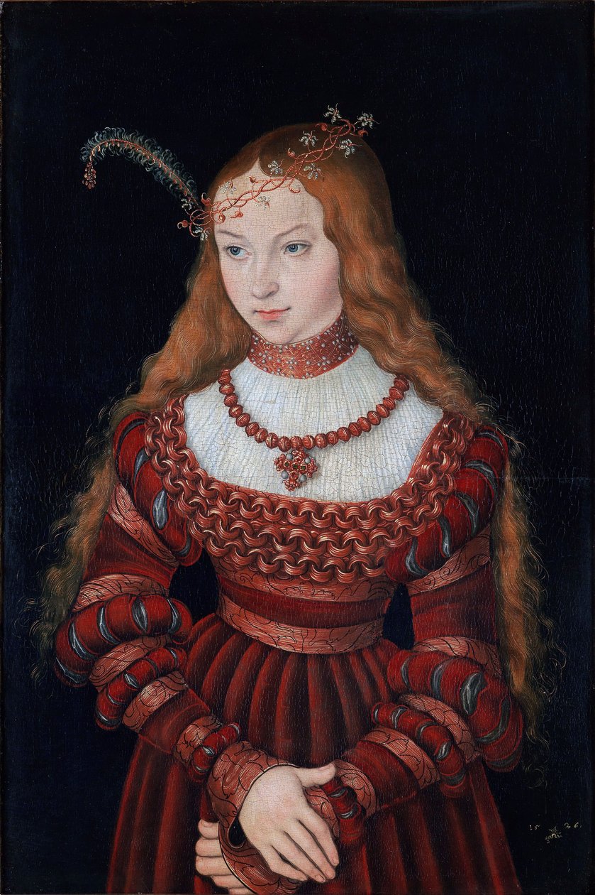 Sibylle of Cleve hercegnő portréja alkotó: Lucas Cranach the Elder