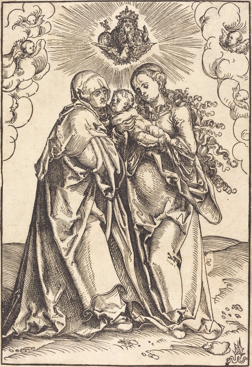 Szent Anna és a Szűz a gyermekkel alkotó: Lucas Cranach the Elder