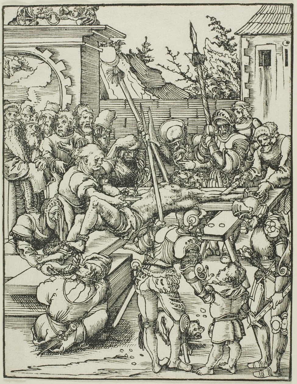 Szent Bertalan, az Apostolok mártíromsága című könyvből. alkotó: Lucas Cranach the Elder