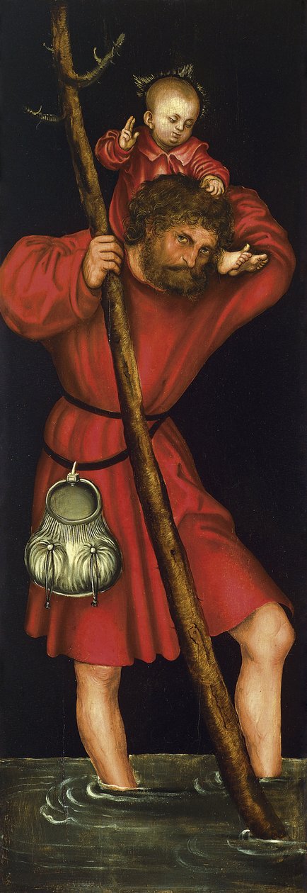 Szent Kristóf, 1514 körül alkotó: Lucas Cranach the Elder