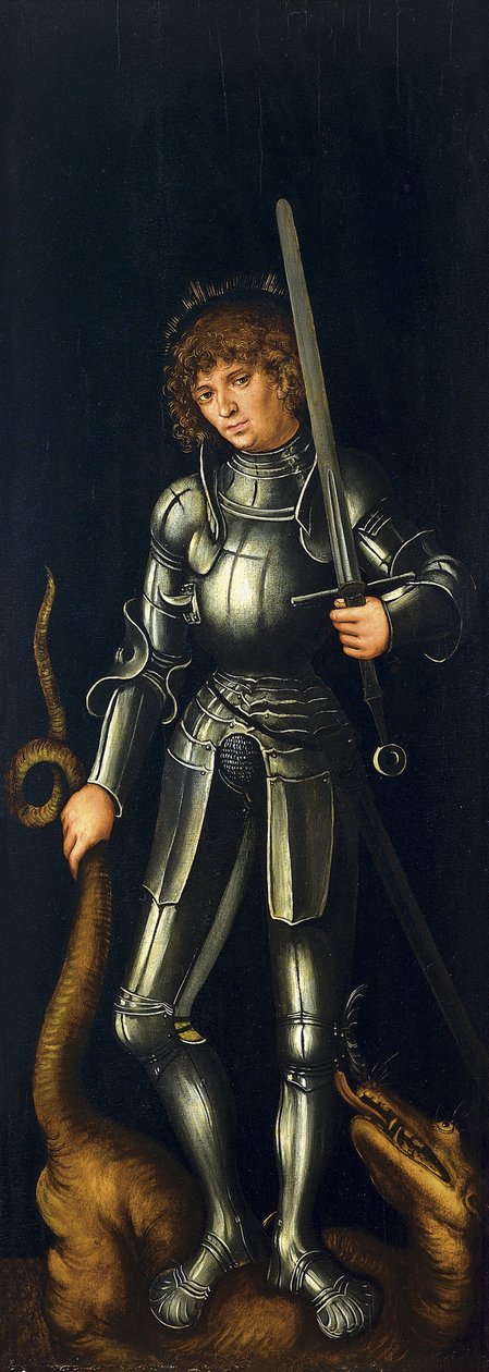 Szent György [hátoldal, jobb szárny] alkotó: Lucas Cranach the Elder