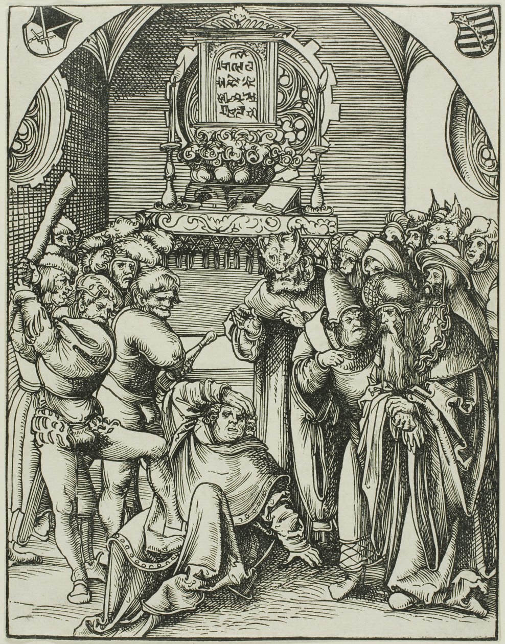 Szent Júdás, az Apostolok mártíromsága című könyvből. alkotó: Lucas Cranach the Elder