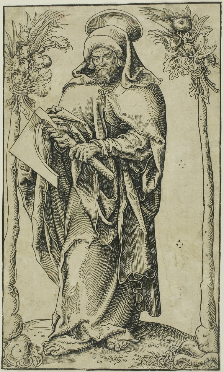 Szent Mátyás, a Krisztus, az apostolok és Szent Pál könyvéből alkotó: Lucas Cranach the Elder