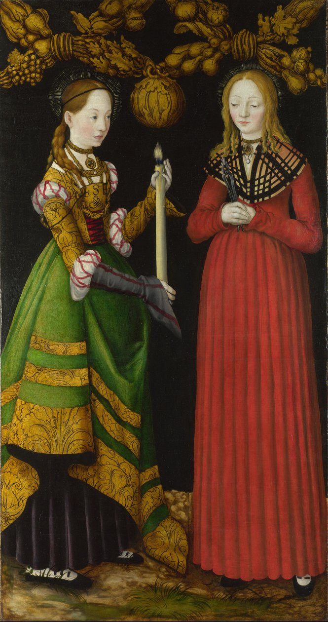 Szent Genevieve és Apollónia alkotó: Lucas Cranach the Elder