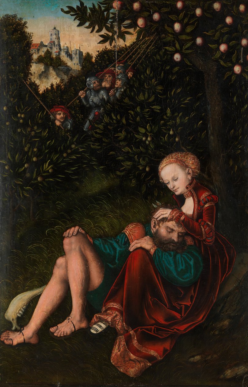 Sámson és Delila, kb. 1528-30. alkotó: Lucas Cranach the Elder