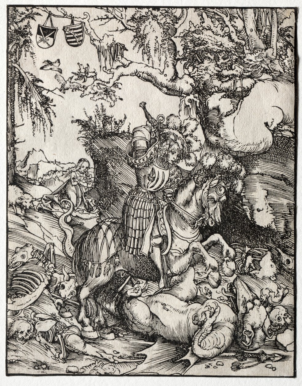St. George Slaying the Dragon, 1500-as évek. alkotó: Lucas Cranach the Elder
