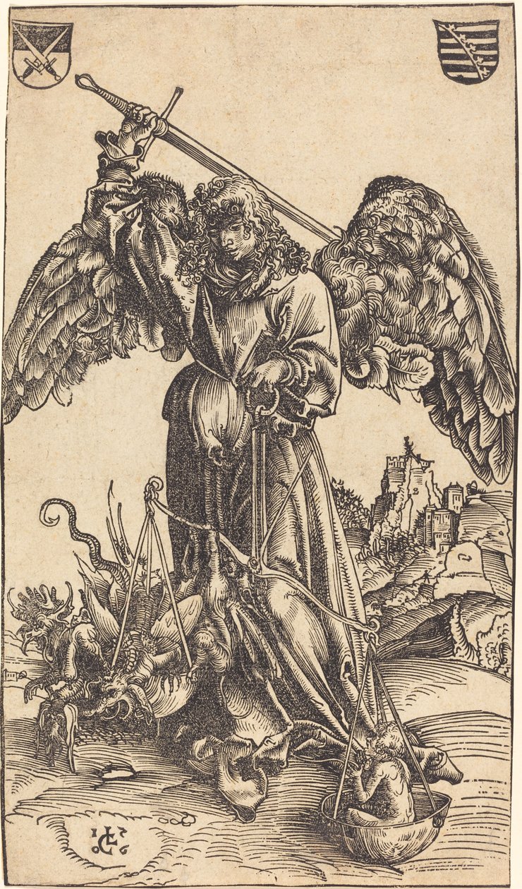 Mihály arkangyal léleksúlyban alkotó: Lucas Cranach the Elder