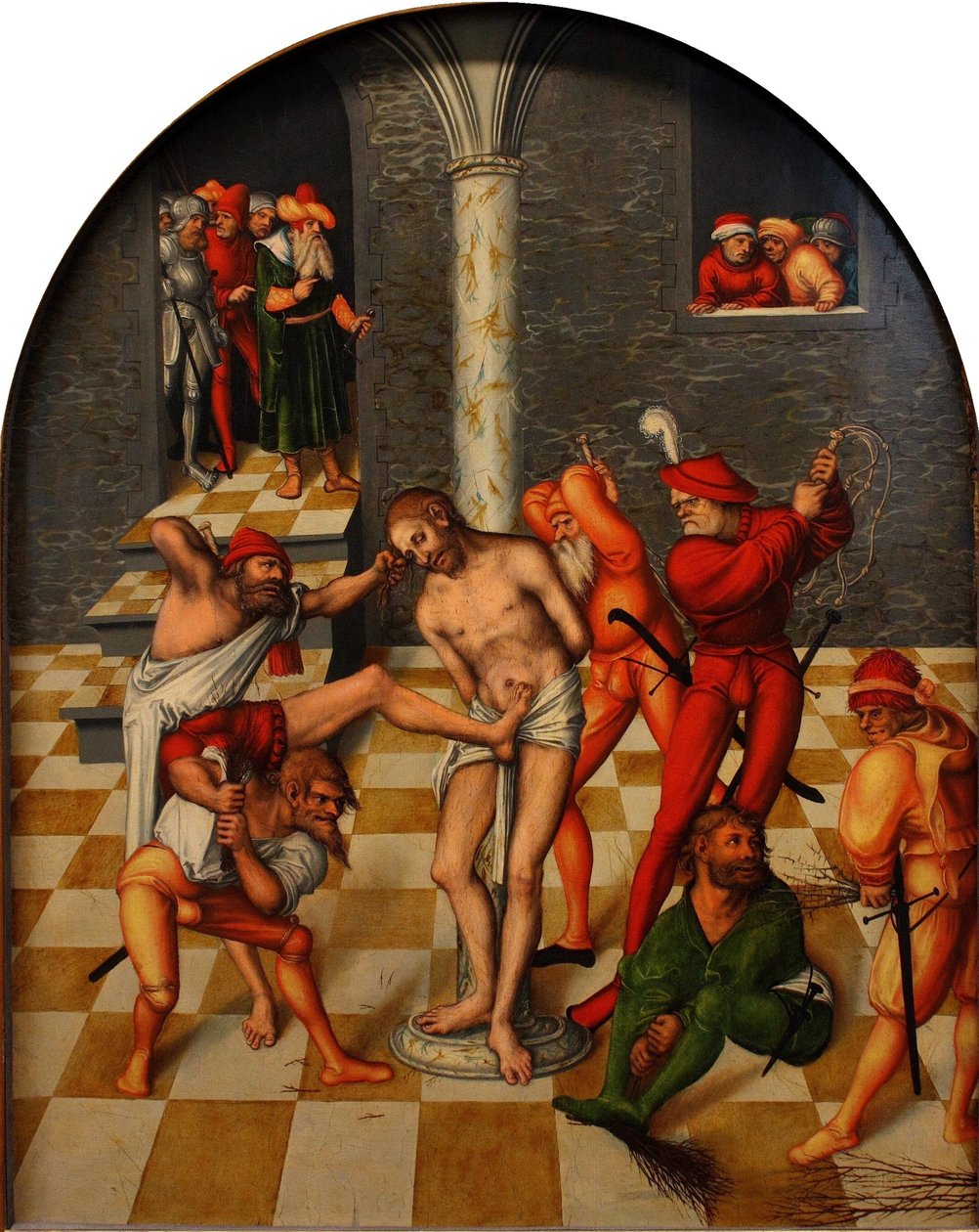 Krisztus megkorbácsolása, 1538 alkotó: Lucas Cranach the Elder