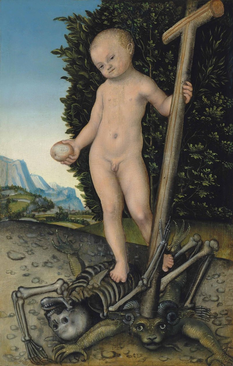 A gyermek Krisztus mint megváltó alkotó: Lucas Cranach the Elder