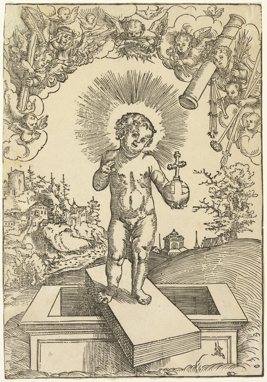 A gyermek Krisztus mint megváltó alkotó: Lucas Cranach the Elder