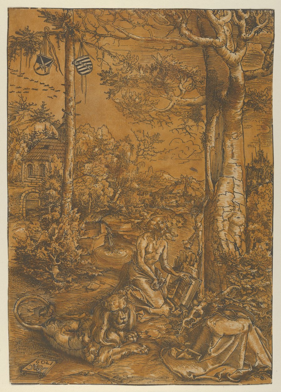Szent Jeromos bűnbánata, 1509. alkotó: Lucas Cranach the Elder