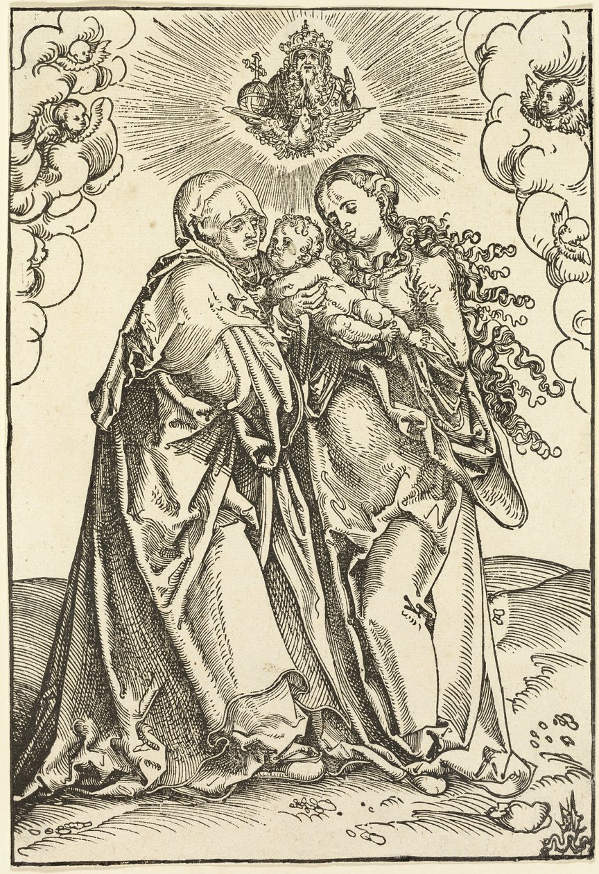 A Szűzanya és gyermeke Szent Annával alkotó: Lucas Cranach the Elder