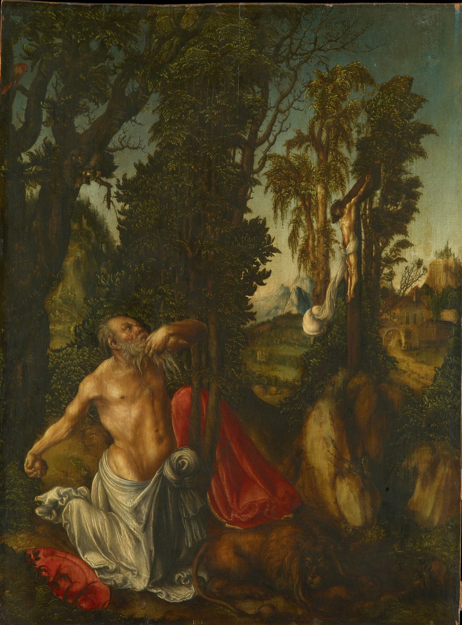 A bűnbánó Szent Jeromos, 1502 alkotó: Lucas Cranach the Elder