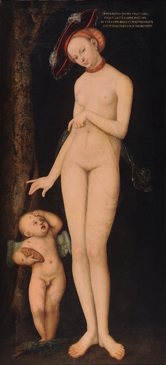 Vénusz és Ámor, a méz tolvaj alkotó: Lucas Cranach the Elder