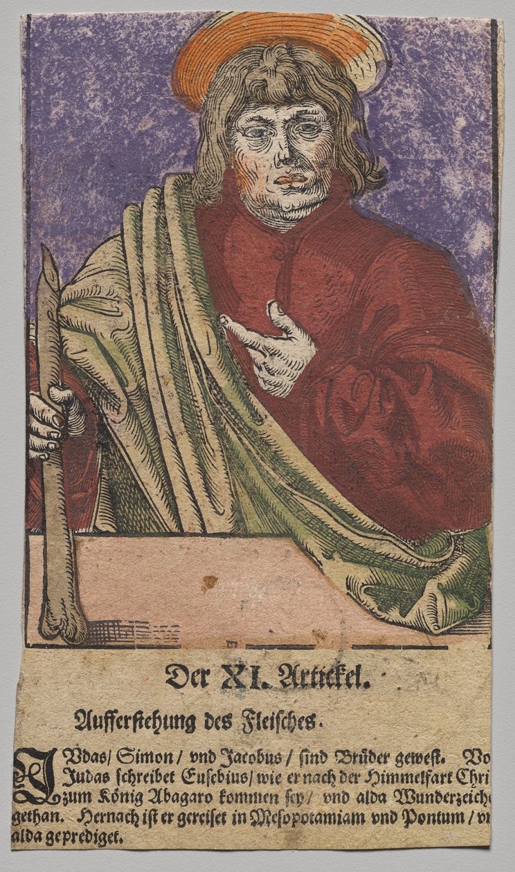 Júdás Krisztustól, az apostoloktól és Szent Páltól alkotó: Lucas Cranach the Elder, After