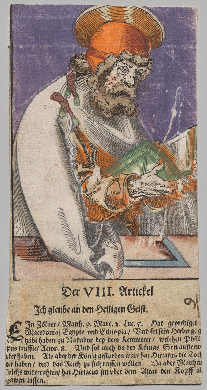 Máté Krisztustól, az apostoloktól és Szent Páltól alkotó: Lucas Cranach the Elder, After