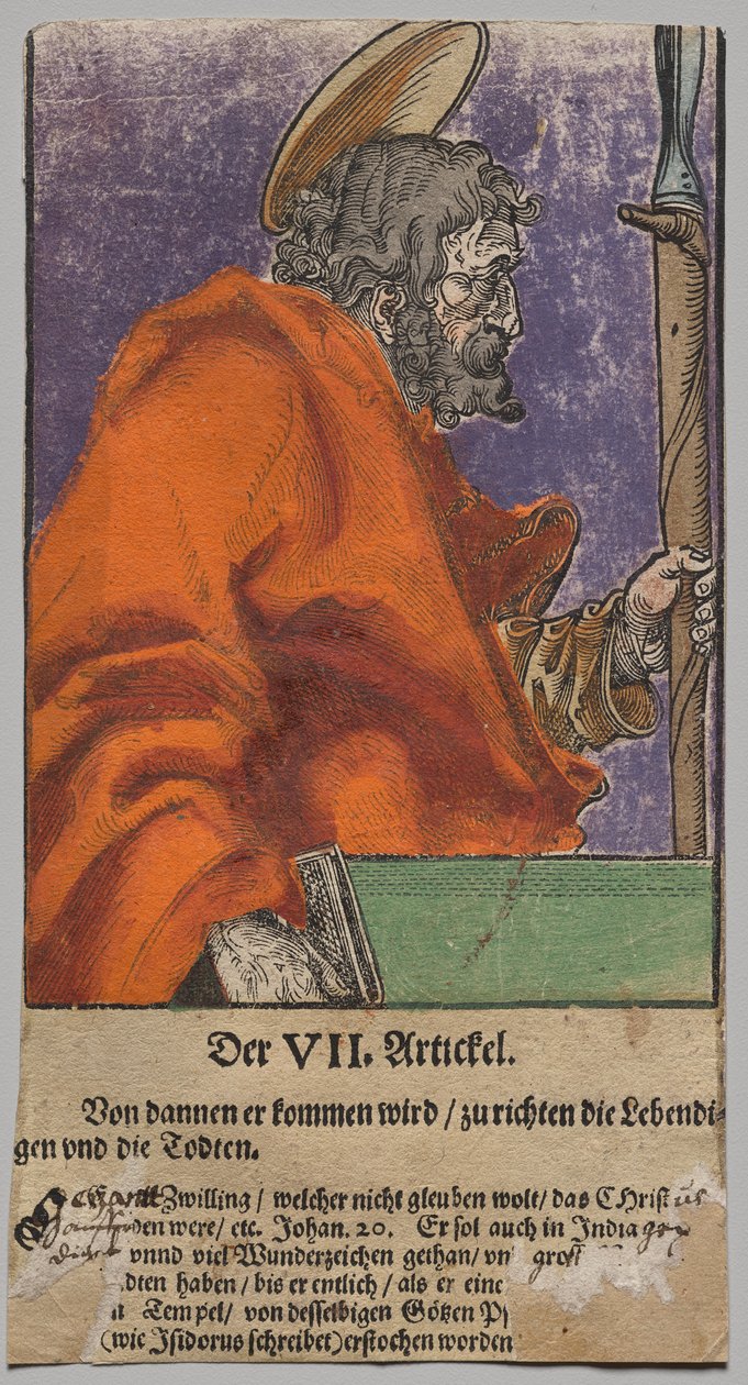 Tamás Krisztustól, az apostoloktól és Szent Páltól alkotó: Lucas Cranach the Elder, After