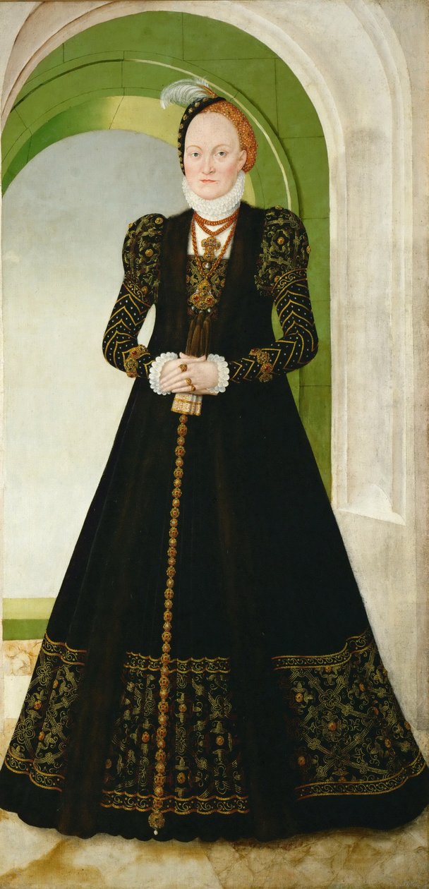 Dán Anna 1532-1585, Szászország választónője, 1565 után alkotó: Lucas Cranach the Younger