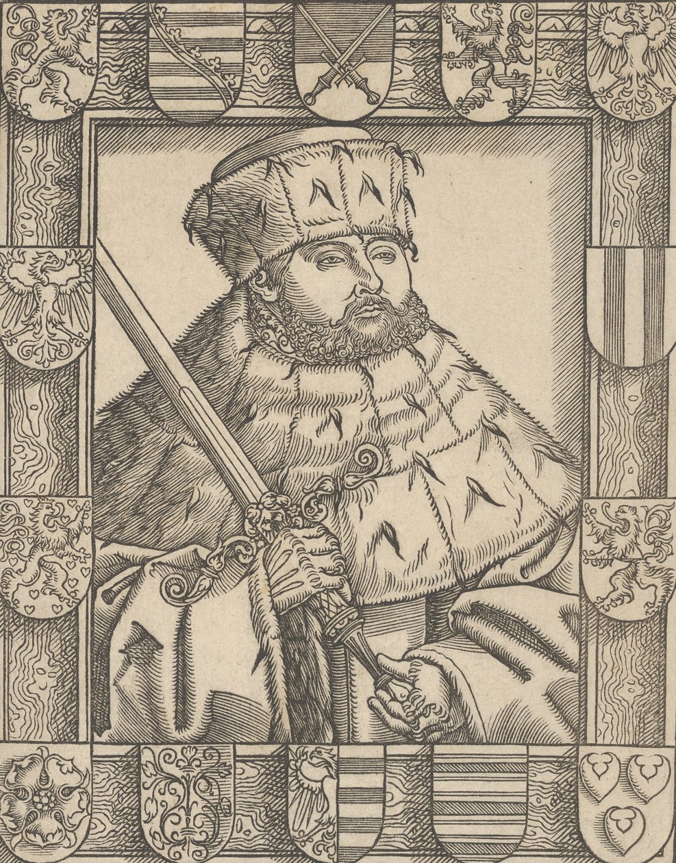 Nagyképű John Frederic másolata választói köntösben alkotó: Lucas Cranach the Younger  