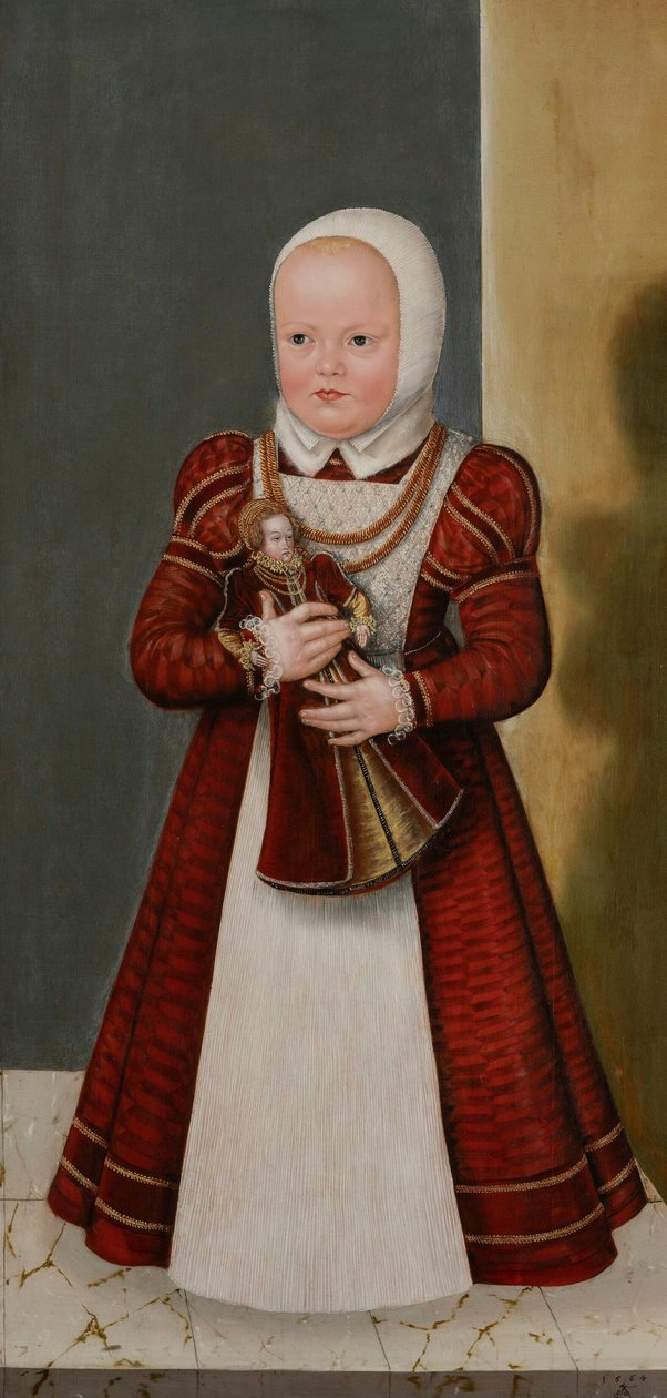 Németül: Bildnis der Prinzessin Marie, Schwester Christians I. I. Christian nővérének, Marie hercegnőnek a portréja. alkotó: Lucas Cranach the Younger